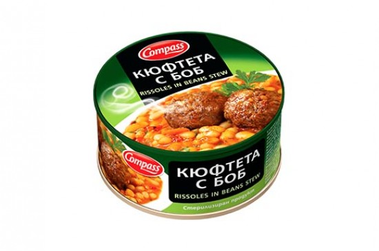 КЮФТЕТА КОМПАС С БОБ 300ГР*24 0
