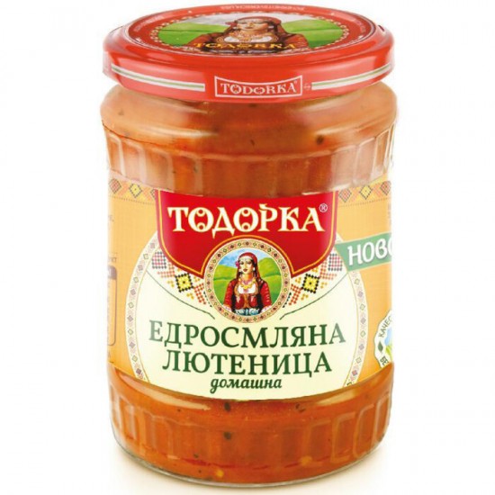 ЛЮТЕНИЦА ДОМАШНА ЕДРОСМЛЯНА 570ГР .*6БР. ТОДОРКА 0